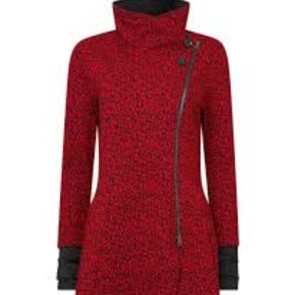 Joe Browns red animal pattern attitude jacket coat UK size 18 US size 14 - Picture 1 of 5